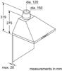 Bosch Serie | 2 DWW06W450B   60cm Wall-mounted Hood Stainless steel