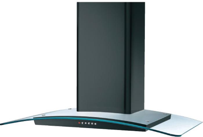 Prima PRCGH013 90cm Curved Glass Hood Black