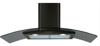 CDA ECP102BL  Curved glass extractor Hood Black