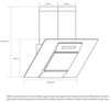 Caple SP611SS 60cm Spirit Angled Cooker Hood Stainless steel