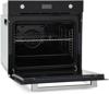 Montpellier SFO74B 70-Litre Multifunction Built-in Single Electric Oven Black Glass