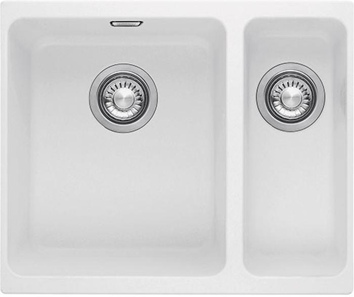 Franke Kubus KBG 160 Fragranite 1 1/2 Bowl ( KBG160 ) Undermount Sink Polar White