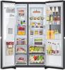LG InstaView™ ThinQ™ GSXV90MCAE 635-Litre American Style Fridge Freezer Matte Black