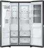 LG InstaView™ ThinQ™ GSXV90MCAE 635-Litre American Style Fridge Freezer Matte Black