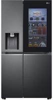 LG InstaView™ ThinQ™ GSXV90MCAE 635-Litre American Style Fridge Freezer Matte Black