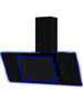 CATA UBAHALO9 90cm Angled Glass (with LED Halo) Hood Black
