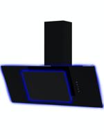 CATA UBAHALO9 90cm Angled Glass (with LED Halo) Hood Black