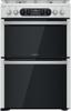 Hotpoint HDM67G8C2CX ( HDM67G8CCX ) 60cm Double Cavity Freestanding Dual Fuel Cooker Inox