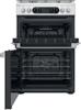 Hotpoint HDM67G8C2CX ( HDM67G8CCX ) 60cm Double Cavity Freestanding Dual Fuel Cooker Inox