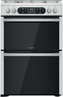 Hotpoint HDM67G8C2CX ( HDM67G8CCX ) 60cm Double Cavity Freestanding Dual Fuel Cooker Inox