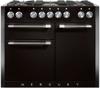 Mercury MCY1082DFAB Mercury 1082 Dual Fuel 93220 Dual Fuel Range Cooker Ash Black (Chrome Trim)
