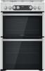 Hotpoint HDM67G9C2CX/U Electric Double Oven Freestanding Dual Fuel Cooker Inox