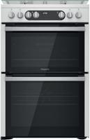 Hotpoint HDM67G9C2CX/U Electric Double Oven Freestanding Dual Fuel Cooker Inox