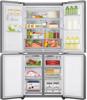 LG NatureFRESH™ GML844PZ6F Slim Multi-Door Fridge Freezer, 506-Litre American Style Fridge Freezer Shiny Steel