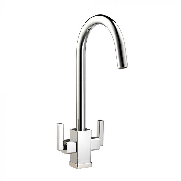 Carysil HS955 Twin Angular Lever Tap Chrome