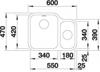 Blanco Ypsilon 550U Left Hand Main Bowl ( 230790 ) Undermount 1.5 Bowl Sink Stainless steel