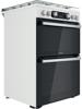 Hotpoint HD67G02CCW/UK 60cm 4 Gas Burner Double Freestanding Gas Cooker White