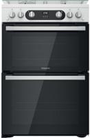 Hotpoint HD67G02CCW/UK 60cm 4 Gas Burner Double Freestanding Gas Cooker White