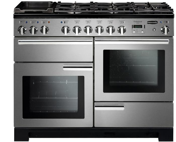 Rangemaster PDL110DFFSS/C 97510 Professional DL 110 Dual Fuel Range Cooker Stainless Steel ( Chrome Trim )