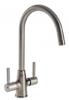 San Marco Taps Davenport Swan Neck Monoboc Tap Brushed Nickel
