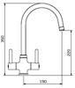 San Marco Taps Davenport Swan Neck Monoboc Tap Brushed Nickel