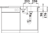 Blanco TIPO II 6 S CNS NF  100cm 1.5 Bowl Inset Sink Stainless steel