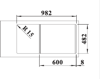 Blanco TIPO II 6 S CNS NF  100cm 1.5 Bowl Inset Sink Stainless steel