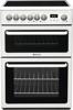 Hotpoint HAE60P S 60cm Double Cavity Freestanding Electric Cooker White