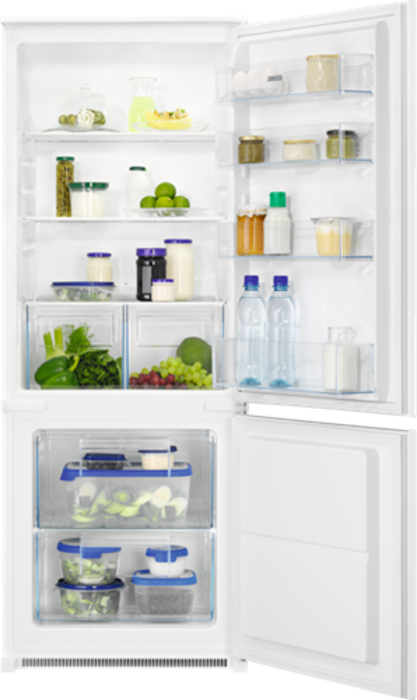Zanussi ZNLN14FS Low Frost 217-Litre 70 / 30 Integrated Fridge Freezer White