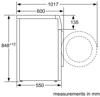 Siemens WM12N202GB iQ300 1200spin 8kg Freestanding Washing Machine White