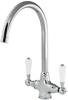 Reginox Elbe ( White Levers ) Tap Chrome
