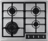 CDA HG6350SS 4 Burner Cast Iron Pan Supports Gas Hob Stainless steel