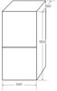Amica FK3023 55cm 50/50 255-Litre Freestanding Fridge-Freezer White