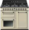 Smeg Victoria  TR103P 100x60cm Dual Fuel Range Cooker Cream