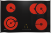Miele KM6522FR 76.4cm, Built-In 4 Zone Ceramic Hob Black / Stainless Steel