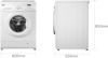 LG F12C3QD 7kg Direct Drive 1200spin Freestanding Washing Machine White