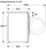 Siemens WN34A1U8GB iQ300 8/5kg 1400 rpm Freestanding Washer Dryer White