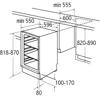 CDA Matrix MFU201 Under Counter Larder Integrated Fridge White