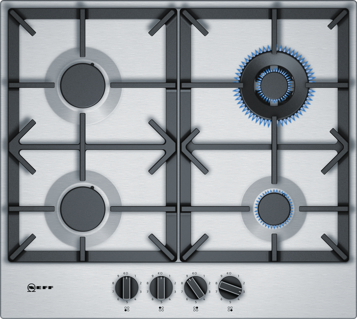 NEFF N70 T26DS59N0 60cm 4 x Burner Gas Hob Stainless steel