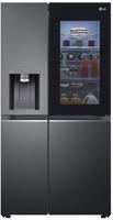 LG GSXV91MCAE InstaView™ ThinQ™ 635-Litre Non Plumbed American Style Fridge Freezer Matte Black