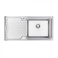 Carysil EM02 (Right Hand Bowl) + HS605 Single Lever tap ( Sink and Tap ) Stainless Steel / Chrome