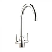 Carysil HS935 Twin lever Swan Neck Tap Chrome