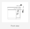 Blanco SUPRA 160-U Undermount Sink Brushed Steel
