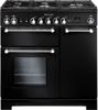 Rangemaster KCH90DFFBL/C 90cm  81420 Dual Fuel Range Cooker Black ( Chrome Trim )
