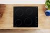 Indesit RI860C  - 4 Zones Ceramic Hob with Lateral Knobs Control Ceramic Hob Black