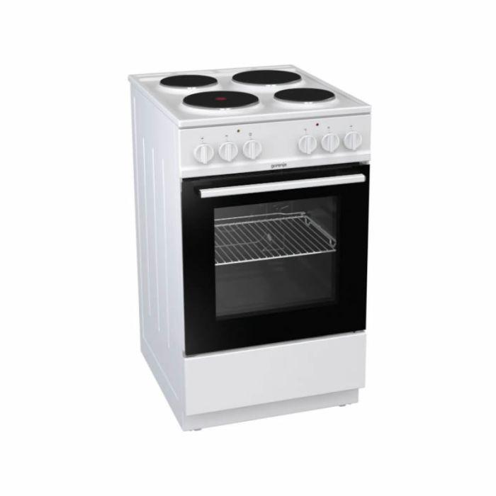 Gorenje E5111WG 4 Zone Solid Plate Freestanding Electric Cooker White