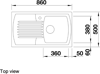 Blanco Setura 5 S Inset Ceramic Single Bowl Sink Crystal White