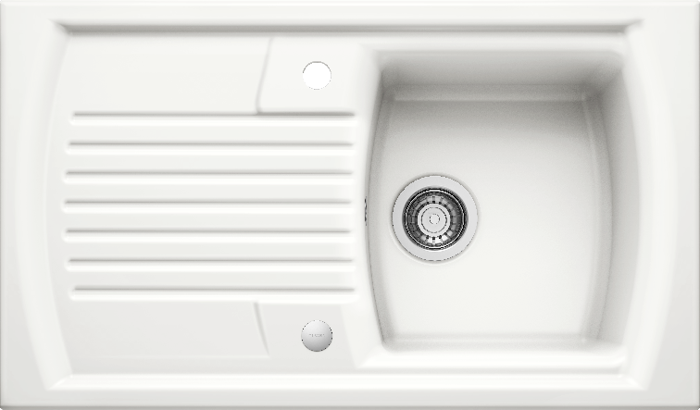 Blanco Setura 5 S Inset Ceramic Single Bowl Sink Crystal White