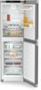 Liebherr CNSFD5204  319-Litre with EasyFresh and NoFrost Freestanding Fridge-Freezer Steel Finish