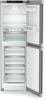 Liebherr CNSFD5204  319-Litre with EasyFresh and NoFrost Freestanding Fridge-Freezer Steel Finish